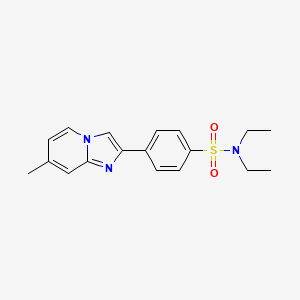 molecular formula C18H21N3O2S B5871626 N,N-diethyl-4-(7-methylimidazo[1,2-a]pyridin-2-yl)benzenesulfonamide 