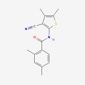 N-(3-cyano-4,5-dimethyl-2-thienyl)-2,4-dimethylbenzamide