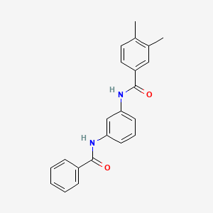 molecular formula C22H20N2O2 B5871663 N-[3-(benzoylamino)phenyl]-3,4-dimethylbenzamide 
