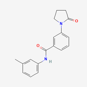 molecular formula C18H18N2O2 B5871668 N-(3-methylphenyl)-3-(2-oxo-1-pyrrolidinyl)benzamide 