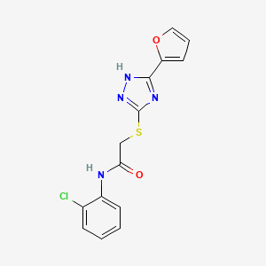 molecular formula C14H11ClN4O2S B5871694 N-(2-chlorophenyl)-2-{[5-(2-furyl)-4H-1,2,4-triazol-3-yl]thio}acetamide 