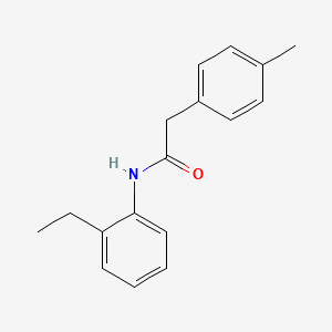 molecular formula C17H19NO B5871708 N-(2-ethylphenyl)-2-(4-methylphenyl)acetamide 