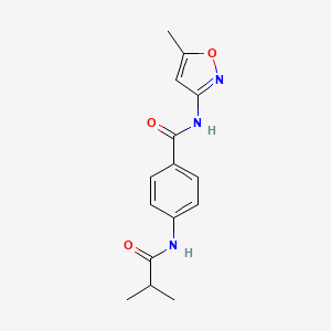 4-(isobutyrylamino)-N-(5-methyl-3-isoxazolyl)benzamide