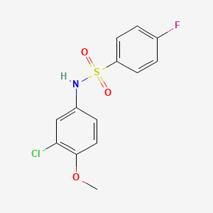 N-(3-chloro-4-methoxyphenyl)-4-fluorobenzenesulfonamide