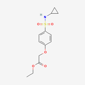 ethyl {4-[(cyclopropylamino)sulfonyl]phenoxy}acetate