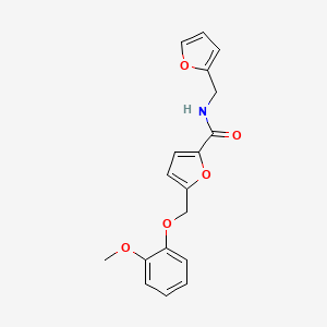 N-(2-furylmethyl)-5-[(2-methoxyphenoxy)methyl]-2-furamide