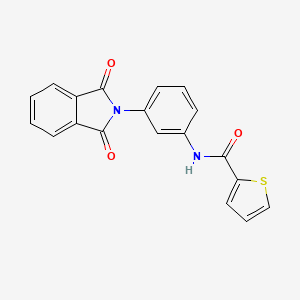 molecular formula C19H12N2O3S B5871826 N-[3-(1,3-dioxo-1,3-dihydro-2H-isoindol-2-yl)phenyl]-2-thiophenecarboxamide 