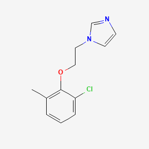 molecular formula C12H13ClN2O B5871856 1-[2-(2-chloro-6-methylphenoxy)ethyl]-1H-imidazole 