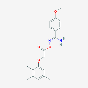 molecular formula C19H22N2O4 B5871867 4-methoxy-N'-{[(2,3,5-trimethylphenoxy)acetyl]oxy}benzenecarboximidamide 