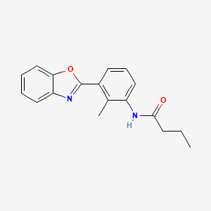 N-[3-(1,3-benzoxazol-2-yl)-2-methylphenyl]butanamide