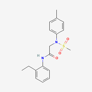 N~1~-(2-ethylphenyl)-N~2~-(4-methylphenyl)-N~2~-(methylsulfonyl)glycinamide