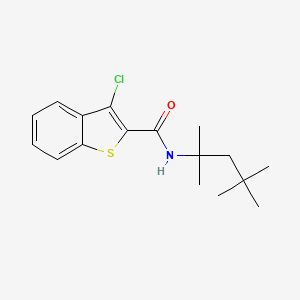 molecular formula C17H22ClNOS B5871915 3-chloro-N-(1,1,3,3-tetramethylbutyl)-1-benzothiophene-2-carboxamide 