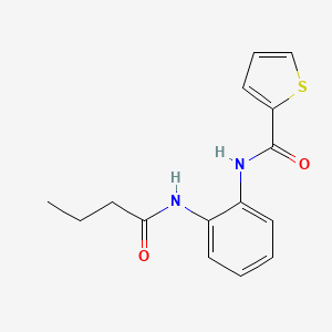 molecular formula C15H16N2O2S B5871933 N-[2-(butyrylamino)phenyl]-2-thiophenecarboxamide 