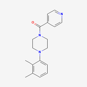 molecular formula C18H21N3O B5871988 1-(2,3-dimethylphenyl)-4-isonicotinoylpiperazine 