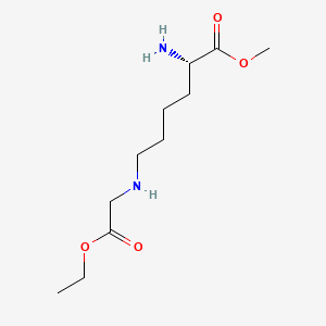 molecular formula C11H22N2O4 B587203 N~6~-(2-乙氧基-2-氧代乙基)-L-赖氨酸甲酯 CAS No. 1331900-85-6