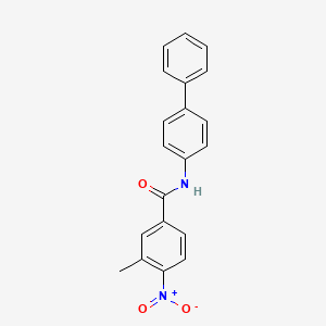 molecular formula C20H16N2O3 B5872038 N-4-biphenylyl-3-methyl-4-nitrobenzamide 