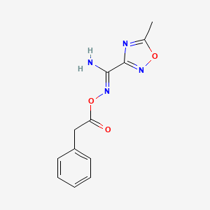 5-methyl-N'-[(phenylacetyl)oxy]-1,2,4-oxadiazole-3-carboximidamide