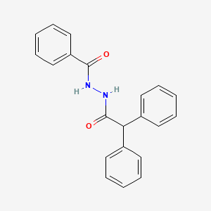 molecular formula C21H18N2O2 B5872047 N'-(2,2-二苯乙酰)苯甲酰肼 
