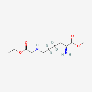 molecular formula C11H22N2O4 B587205 Nepsilon-(Ethoxycarbonylmethyl)-L-lysine-d4 Methyl Ester CAS No. 1331910-52-1