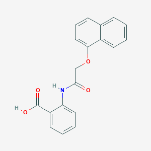 molecular formula C19H15NO4 B5872058 2-{[(1-naphthyloxy)acetyl]amino}benzoic acid 