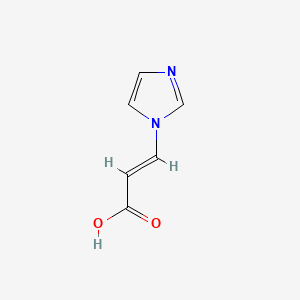 molecular formula C6H6N2O2 B587206 (E)-3-(1H-imidazol-1-yl)acrylic acid CAS No. 155170-43-7