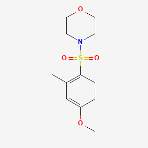 molecular formula C12H17NO4S B5872067 4-[(4-methoxy-2-methylphenyl)sulfonyl]morpholine 