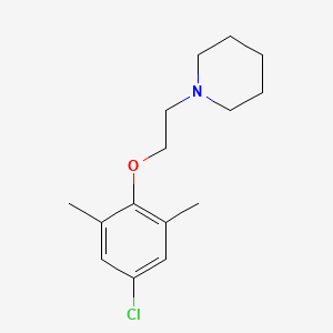 molecular formula C15H22ClNO B5872075 1-[2-(4-chloro-2,6-dimethylphenoxy)ethyl]piperidine 