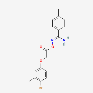 N'-{[(4-bromo-3-methylphenoxy)acetyl]oxy}-4-methylbenzenecarboximidamide