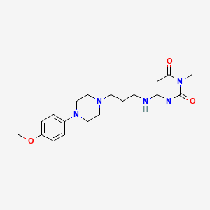 molecular formula C20H29N5O3 B587210 6-({3-[4-(4-methoxyphenyl)piperazin-1-yl]propyl}amino)-1,3-dimethylpyrimidine-2,4(1H,3H)-dione CAS No. 34661-79-5