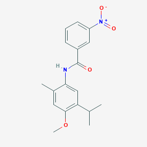 molecular formula C18H20N2O4 B5872112 N-(5-isopropyl-4-methoxy-2-methylphenyl)-3-nitrobenzamide 