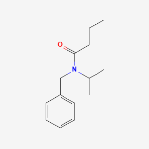 molecular formula C14H21NO B5872116 N-benzyl-N-isopropylbutanamide 