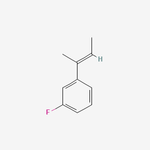 molecular formula C10H11F B587212 1-[(E)-but-2-en-2-yl]-3-fluorobenzene CAS No. 158440-79-0