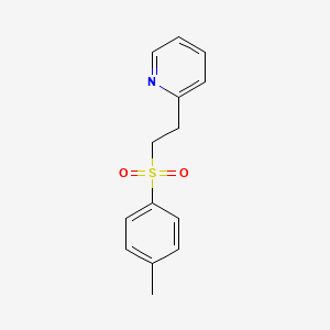 molecular formula C14H15NO2S B5872126 2-{2-[(4-methylphenyl)sulfonyl]ethyl}pyridine 