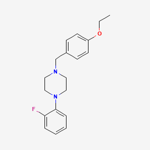 molecular formula C19H23FN2O B5872133 1-(4-ethoxybenzyl)-4-(2-fluorophenyl)piperazine 