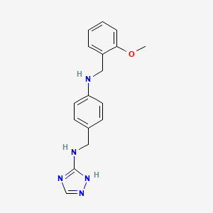 N-{4-[(2-methoxybenzyl)amino]benzyl}-1H-1,2,4-triazol-5-amine