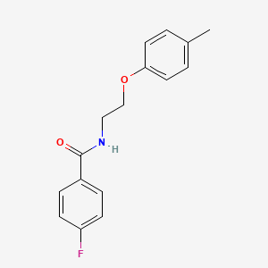 molecular formula C16H16FNO2 B5872173 4-fluoro-N-[2-(4-methylphenoxy)ethyl]benzamide 