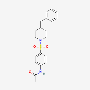 N-{4-[(4-benzyl-1-piperidinyl)sulfonyl]phenyl}acetamide