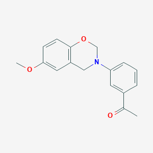 1-[3-(6-methoxy-2H-1,3-benzoxazin-3(4H)-yl)phenyl]ethanone