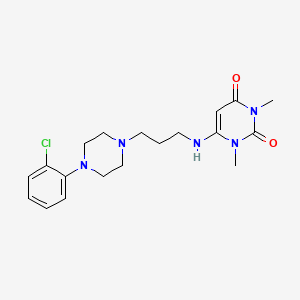 molecular formula C19H26ClN5O2 B587220 2-Demethoxy-2-chloro Urapidil CAS No. 34661-73-9