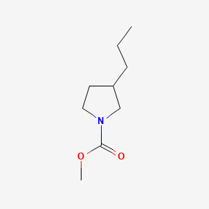 molecular formula C9H17NO2 B587221 Methyl 3-propylpyrrolidine-1-carboxylate CAS No. 142819-46-3