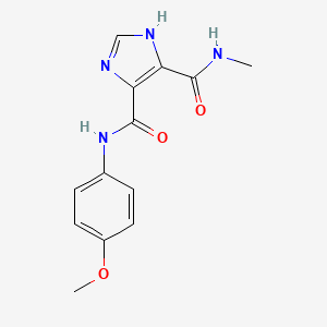 molecular formula C13H14N4O3 B5872211 N~4~-(4-methoxyphenyl)-N~5~-methyl-1H-imidazole-4,5-dicarboxamide 