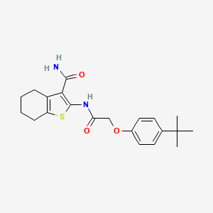 2-{[(4-tert-butylphenoxy)acetyl]amino}-4,5,6,7-tetrahydro-1-benzothiophene-3-carboxamide