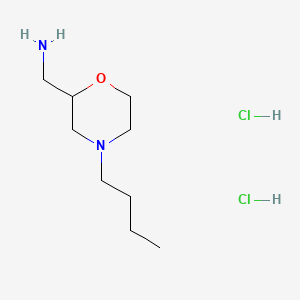 molecular formula C9H22Cl2N2O B587222 (4-Butyl-morpholin-2-yl)methylamine dihydrochloride CAS No. 141815-08-9