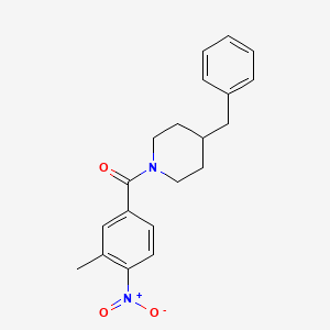 4-benzyl-1-(3-methyl-4-nitrobenzoyl)piperidine
