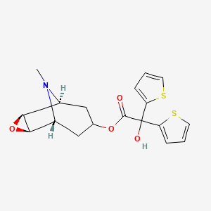 molecular formula C18H19NO4S2 B587223 Scopine-2,2-dithienyl glycolate CAS No. 136310-64-0