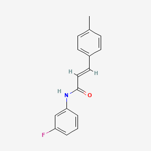 molecular formula C16H14FNO B5872274 N-(3-fluorophenyl)-3-(4-methylphenyl)acrylamide 
