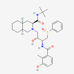 molecular formula C32H45N3O5S B587229 Nelfinavir Sulfoxide CAS No. 1041389-28-9