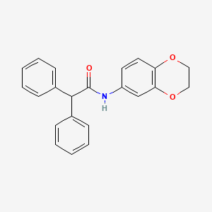 N-(2,3-dihydro-1,4-benzodioxin-6-yl)-2,2-diphenylacetamide
