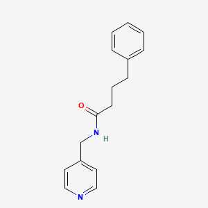 4-phenyl-N-(4-pyridinylmethyl)butanamide
