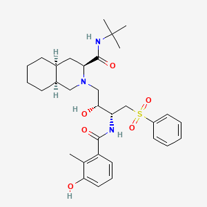 molecular formula C32H45N3O6S B587230 Nelfinavir Sulfone CAS No. 1041389-29-0